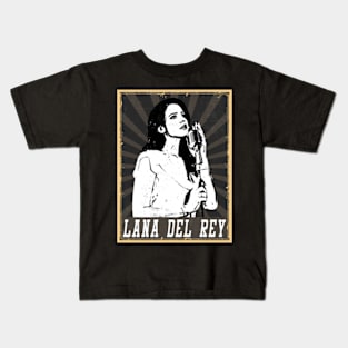 80s Style Lana Del Rey Kids T-Shirt